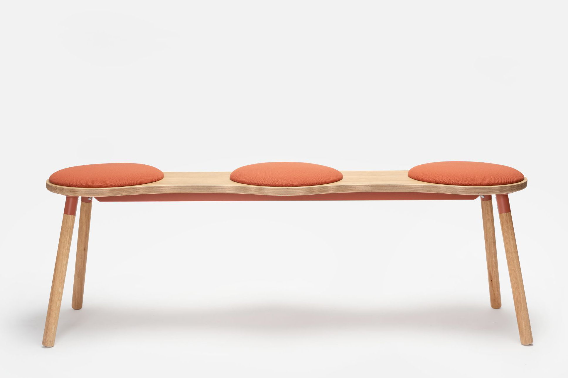 Tam Bench H45 Wood Triple